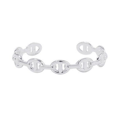 Hermes Bracelet Chaine D'ancre Bangle Silver