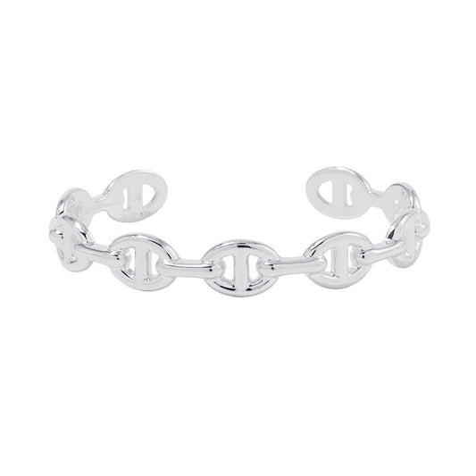 Hermes Bracelet Chaine D'ancre Bangle Silver