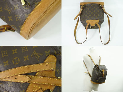 Authentic Louis Vuitton LV Montsouris MM Backpack Sac Backpack Monogram Brown