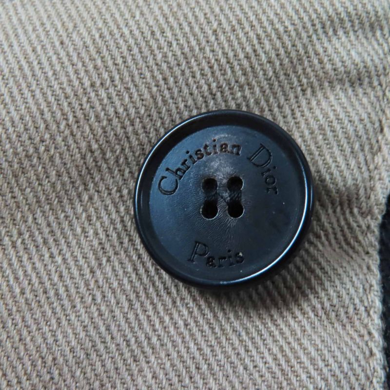 Christian DIOR 227c47a3347 BEE Embroidery Damaged Paint Design Military Jacket