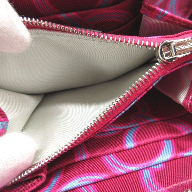 Hermes Azap Compact Silk Quin Stamped B (2023) Evercolor Silk Rouge Ash Coin