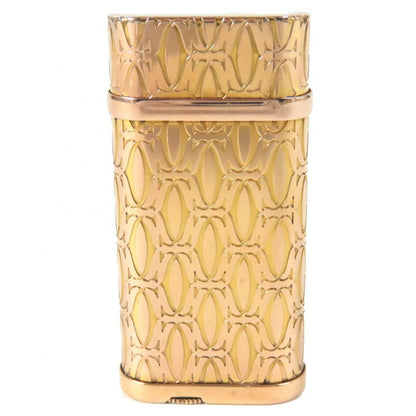 Cartier Godron Happy Birthday 2C Motif Roller Type Gas Lighter