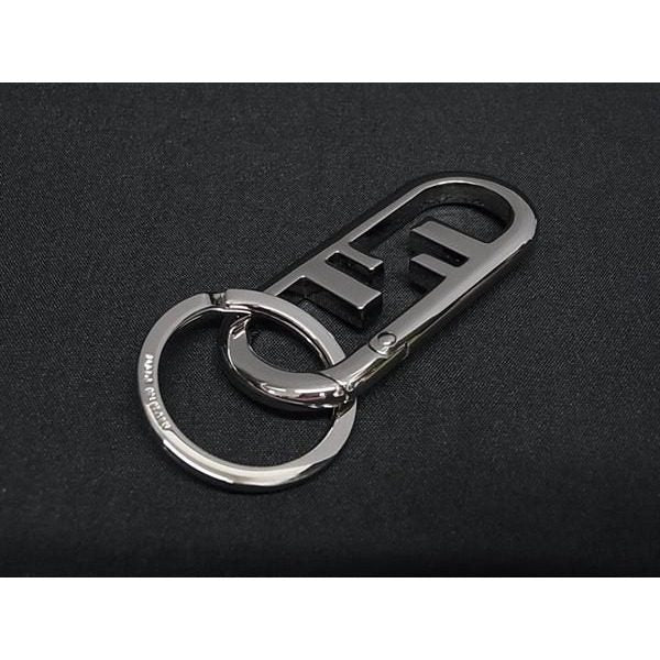 Fendi O-lock Key Holder Key Sling Bag Charm Silver — view 2