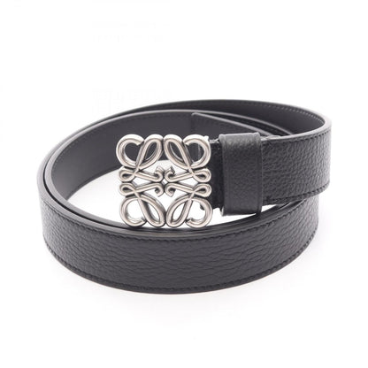 Loewe Belt Chunky Anagram Black Leather