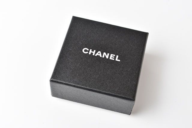 Chanel Ring Coco Mark Pearl Leaf Motif Silver Size 14