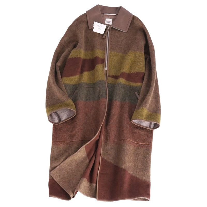 Hermes 2022 Long Coat Zip Up Double