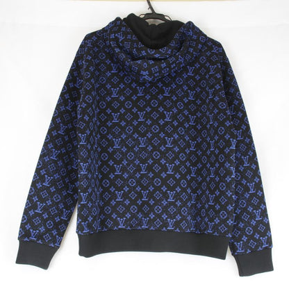 Louis Vuitton Zip-through Hoodie Blouson Polyester/nylon/cotton Men's Blue