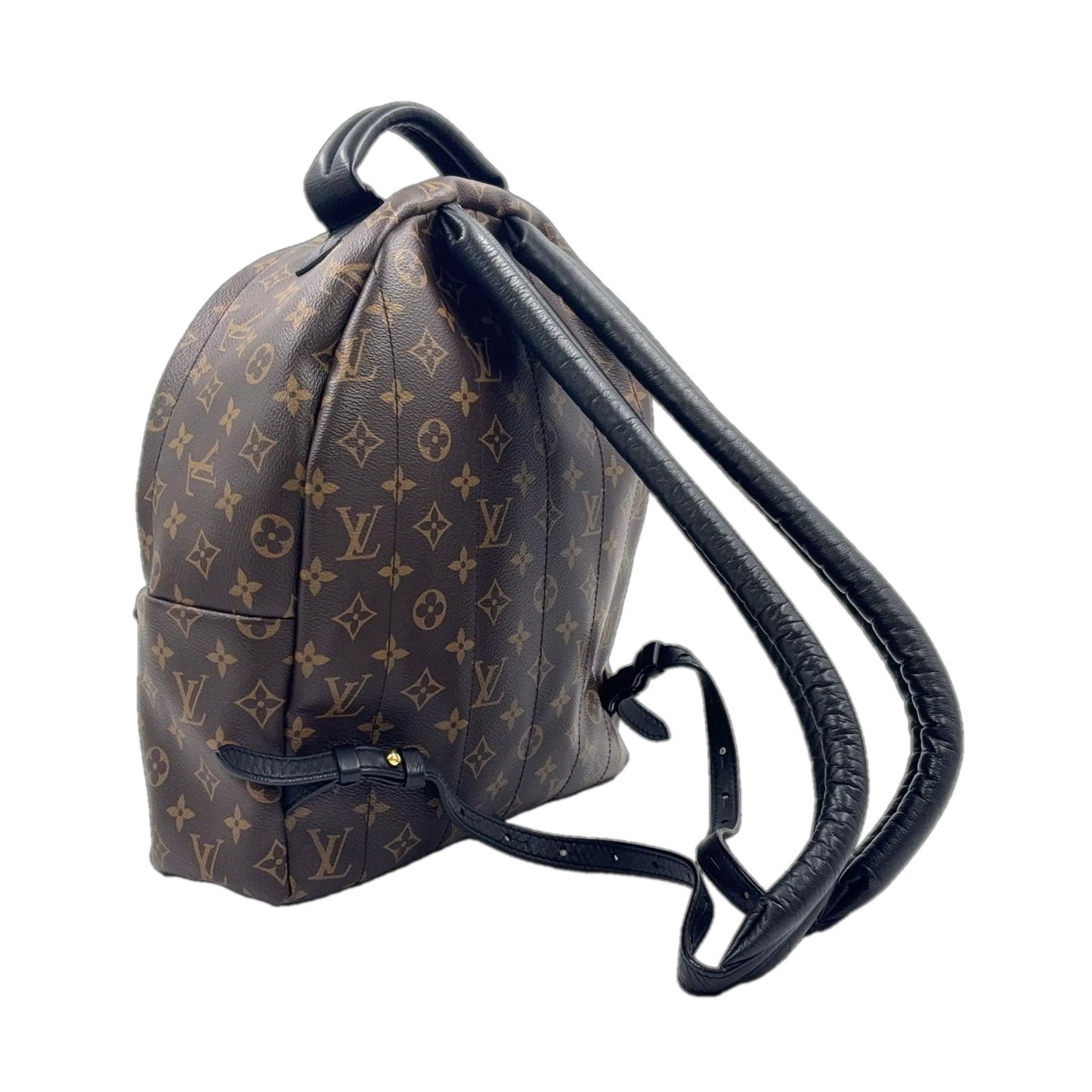 Louis Vuitton Palm Springs Backpack MM Monogram Leather Brown Gold — view 2