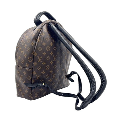 Louis Vuitton Palm Springs Backpack MM Monogram Leather Brown Gold — view 2