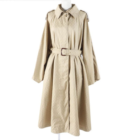 Gucci 2024 771441 GG Pattern Belted Wide Sleeves Oversilhouette Long Single