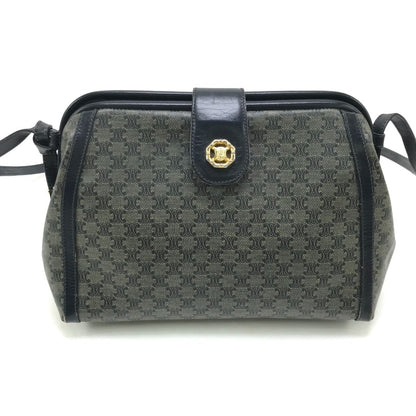 Celine Shoulder Bag Macadam Pattern Navy