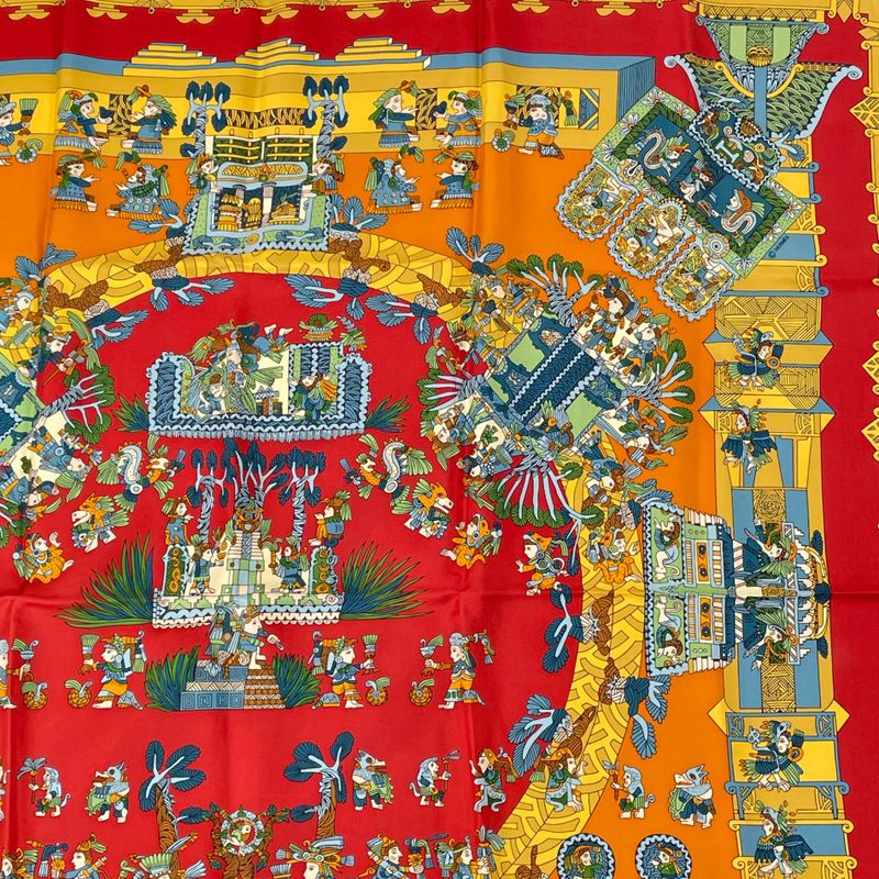 Hermes Scarf Carre 90 Astres Et Soleils Celestial Bodies And The Sun Multicolor