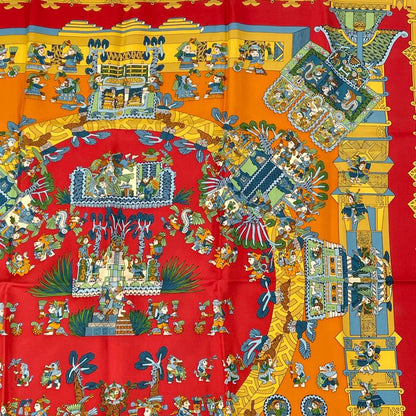 Hermes Scarf Carre 90 Astres Et Soleils Celestial Bodies And The Sun Multicolor