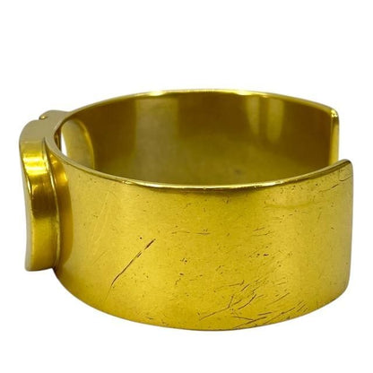 Christian DIOR Bracelet Bangle Accessories Jewelry Small Logo GP Gold