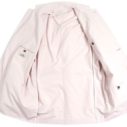 Hermes 23SS 100% Cotton Pocket Design Single Tailored Jacket Light Pink 48 Made