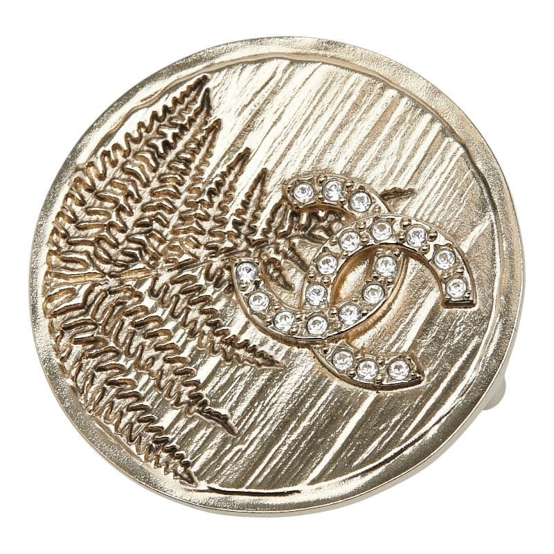 Chanel Gold Rhinestone Plated