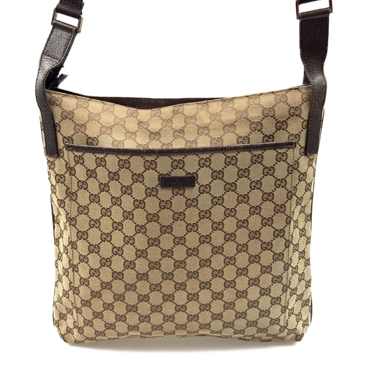 Gucci GG Canvas Shoulder Bag Beige