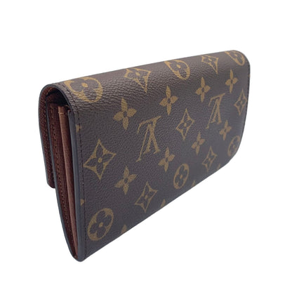 Louis Vuitton Pochette Porte-Monnaie Cles Monogram Brown Bifold Wallet Gold — view 2