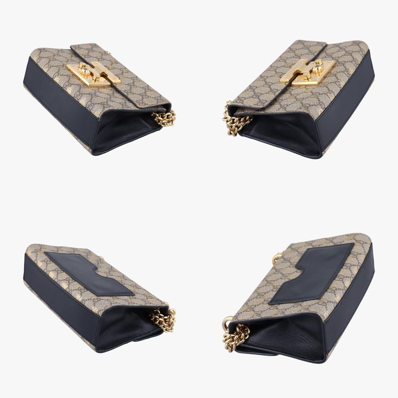 Gucci Padlock Brown PVC Coated Canvas 409487 E025251503