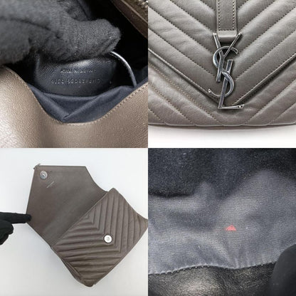 Yves Saint Laurentyves Saint Laurent College Grey Leather 428056 Dmr4280560516