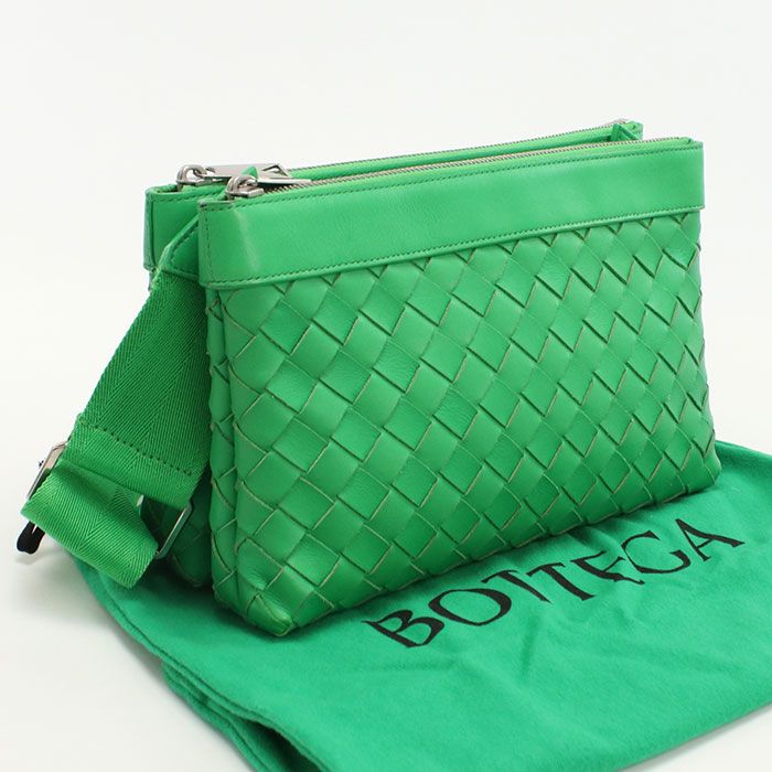 Bottega Veneta Intrecciato Crossbody Shoulder Bag Leather Men's