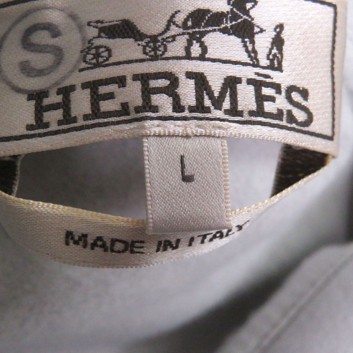 Hermes Run Cotton Side Line Pullover Hoodie Light Gray — view 6