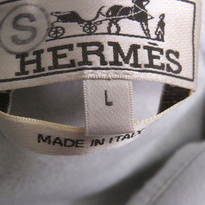 Hermes Run Cotton Side Line Pullover Hoodie Light Gray — view 6