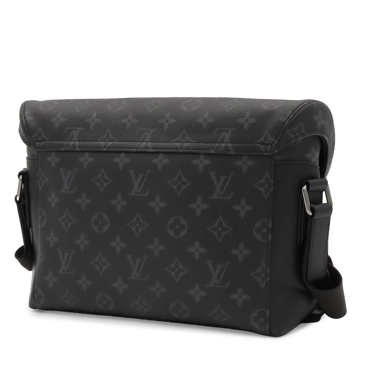 Louis Vuitton Messenger Voyage Black Silver Monogram Eclipse Shoulder Bag — view 2