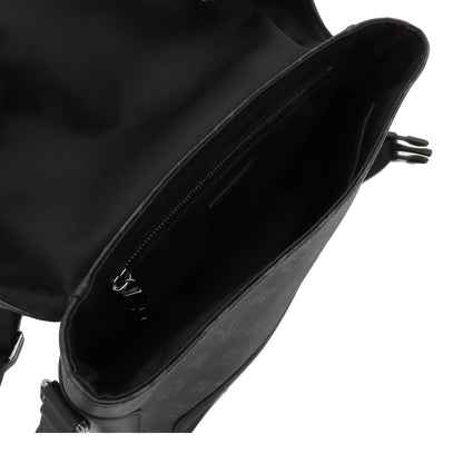 Louis Vuitton Messenger Voyage Black Silver Monogram Eclipse Shoulder Bag — view 5