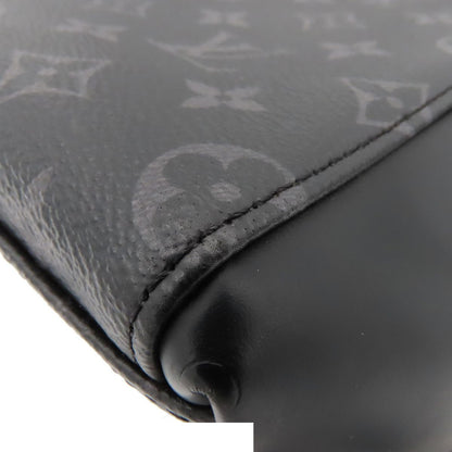 Louis Vuitton Messenger Voyage Black Silver Monogram Eclipse Shoulder Bag — view 6
