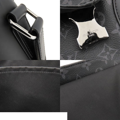 Louis Vuitton Messenger Voyage Black Silver Monogram Eclipse Shoulder Bag — view 8