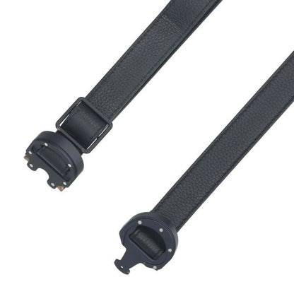 Dior 23-ma-0169 CD Roller Coaster Buckle Leather Belt Men's 120