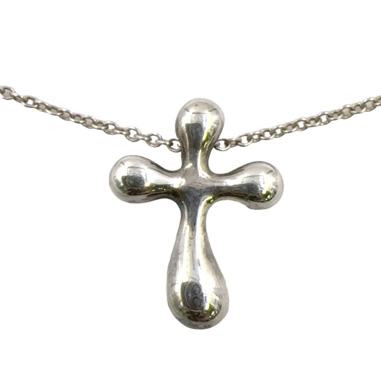 Tiffany & Co Small Cross Silver Necklace