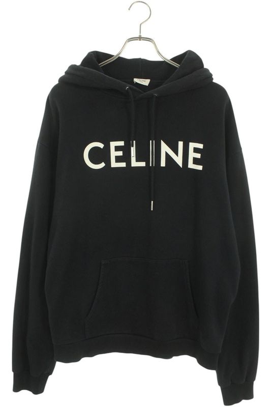 Celine 2y321670q Classic Logo Loose Pullover Hoodie Men's XL