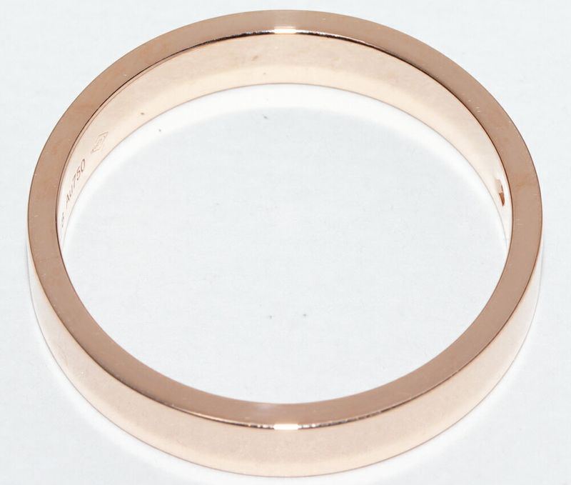 Cartier Ring 18K Pink Gold Diamond 1P (003ct) C De Cartier Ring Engraved Ring