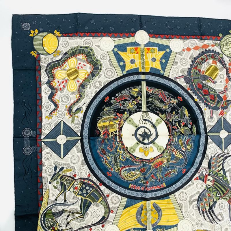 Hermes Scarf Carre 90 REVE D'australie Dream Of Australia