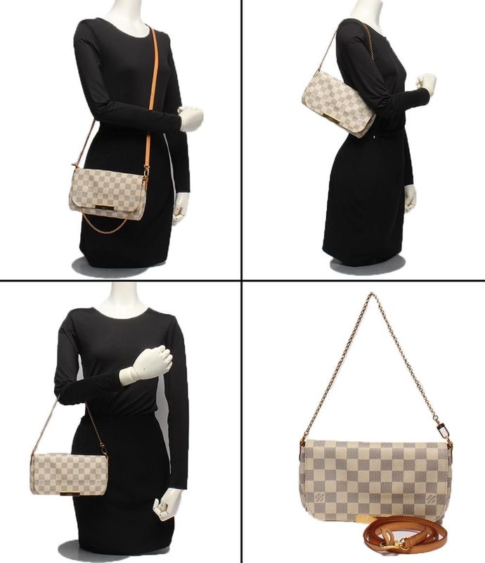 Louis Vuitton 2way Shoulder Bag Handbag Damier Azure Crossbody Shoulder