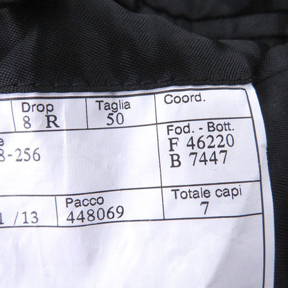 Hermes Cashmere Lamb Leather Piping Single Che Star Co Tolongco Black 50 — view 8