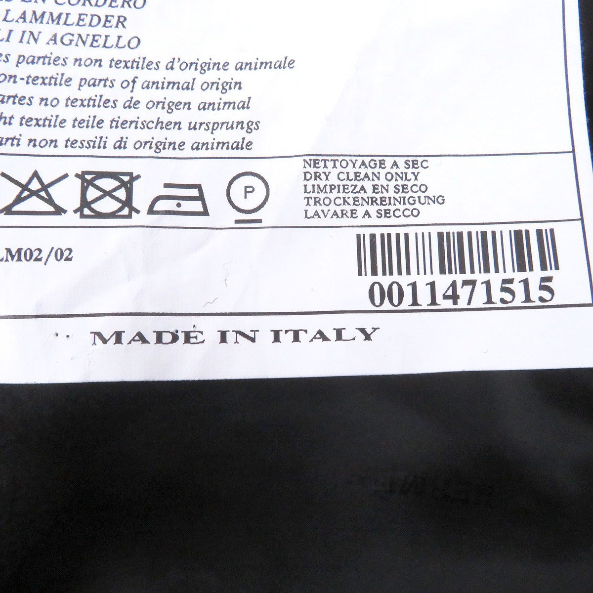 Hermes Cashmere Lamb Leather Piping Single Che Star Co Tolongco Black 50 — view 10