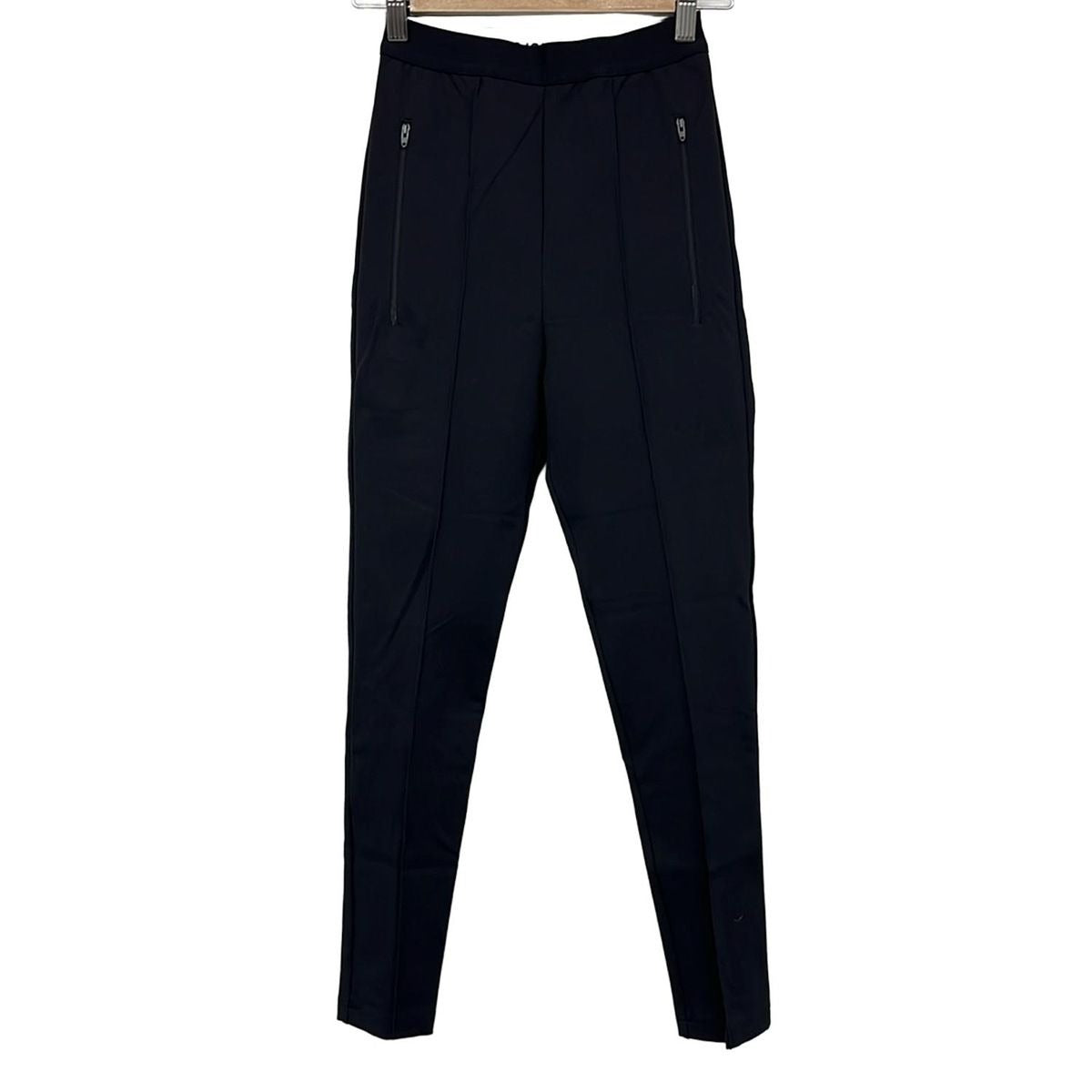 Balenciaga Pants 36 S Waist Logo Leggings Black