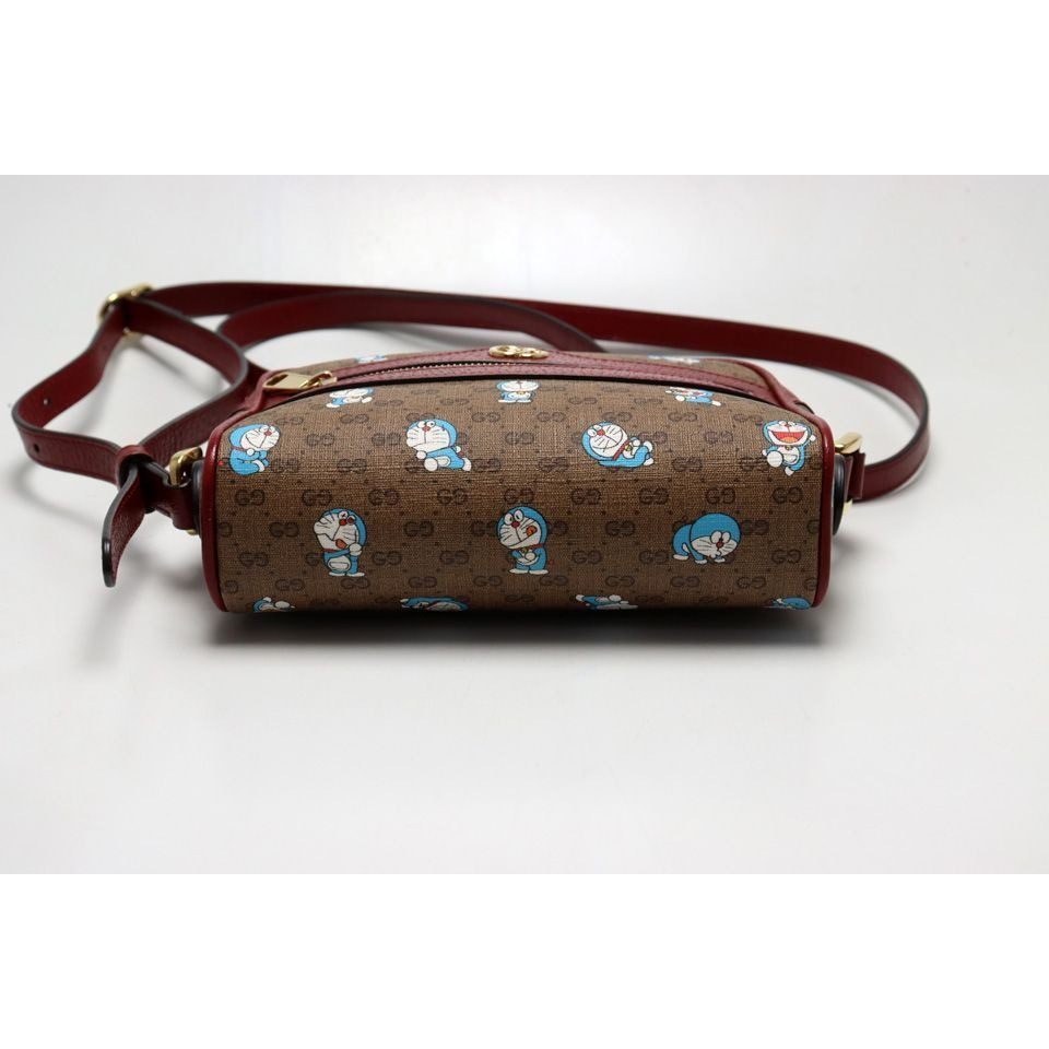 Gucci Micro GG Doraemon Collaboration Leather Shoulder Bag — view 3