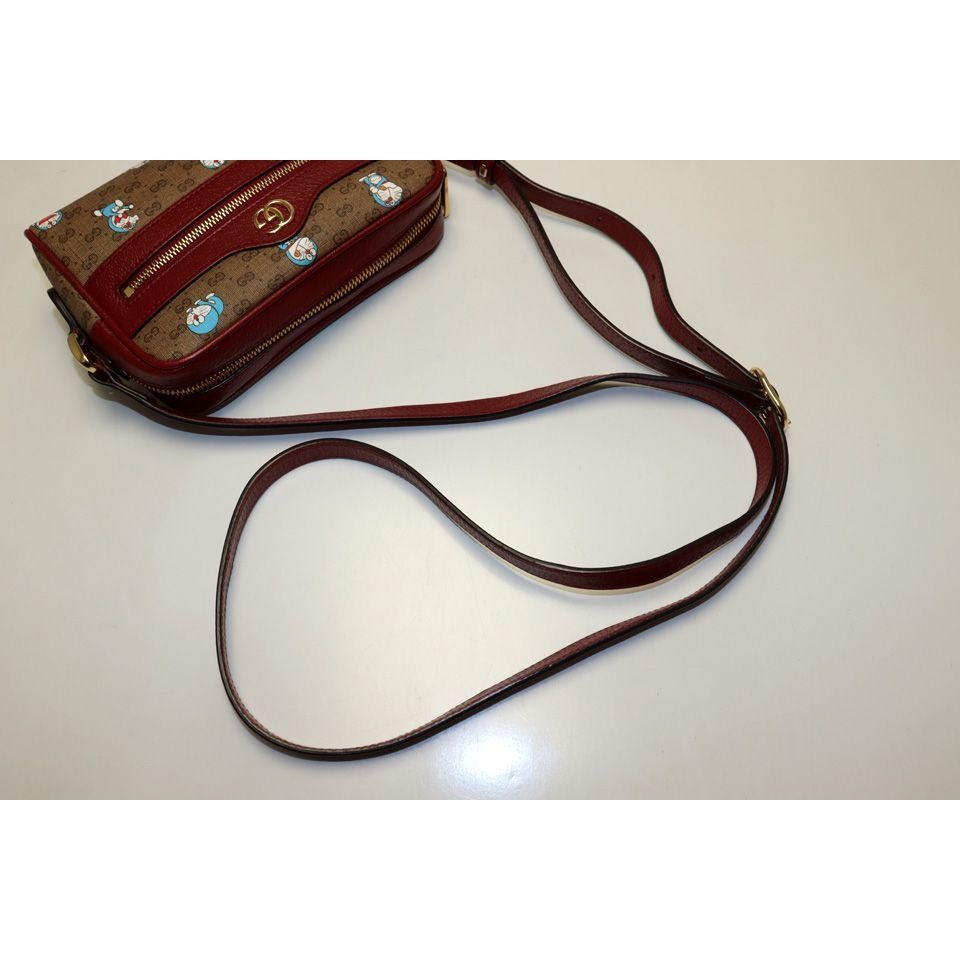 Gucci Micro GG Doraemon Collaboration Leather Shoulder Bag — view 6