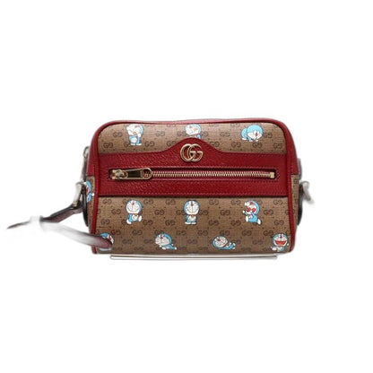 Gucci Micro GG Doraemon Collaboration Leather Shoulder Bag
