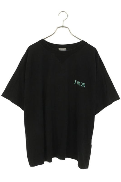 Dior 22AW 243j685a0677 Rose Embroidery Relaxed Fit T-shirt Men's XL