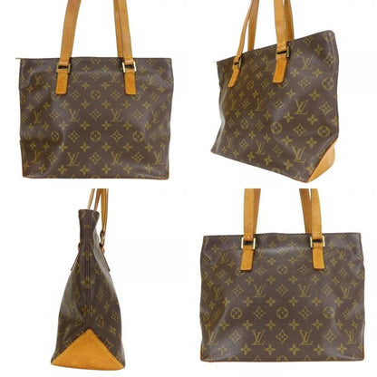 Louis Vuitton Tote Bag Cabas Piano Monogram Leather Brown Shoulder