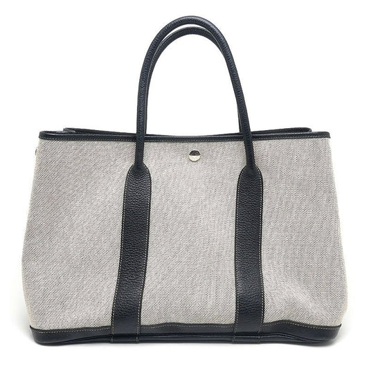 Hermes Garden Party PM Toile Ash Tote Bag