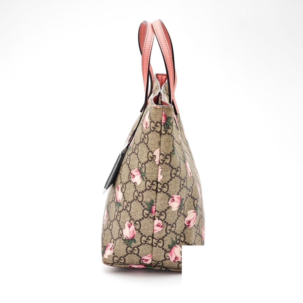 Gucci Flower Tote Bag Floral Pattern Rose Beige Pink — view 5