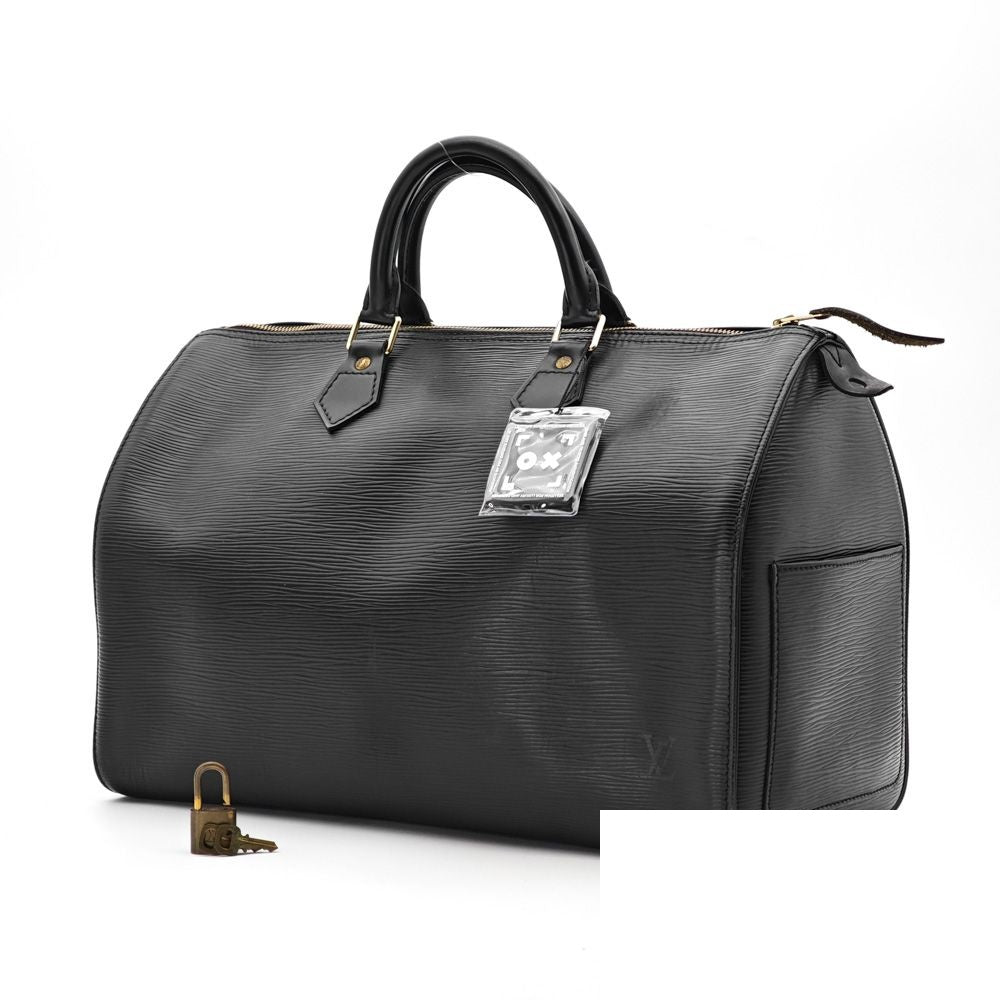 Louis Vuitton Speedy 35 Epi Leather Noir Black Boston Bag