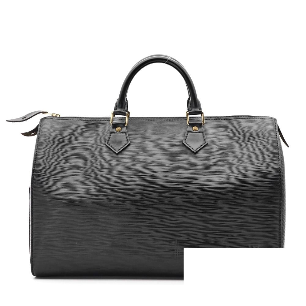 Louis Vuitton Speedy 35 Epi Leather Noir Black Boston Bag — view 3
