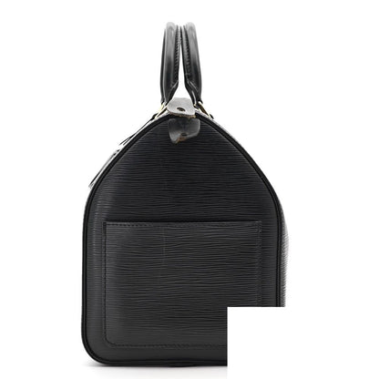 Louis Vuitton Speedy 35 Epi Leather Noir Black Boston Bag — view 4